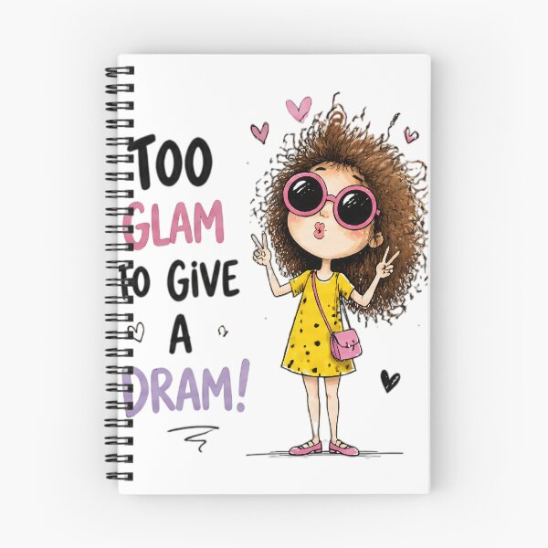 Item preview, Too Glam to Give a Dram! – Fabulous Curly Girl designed and sold by kitastylish.