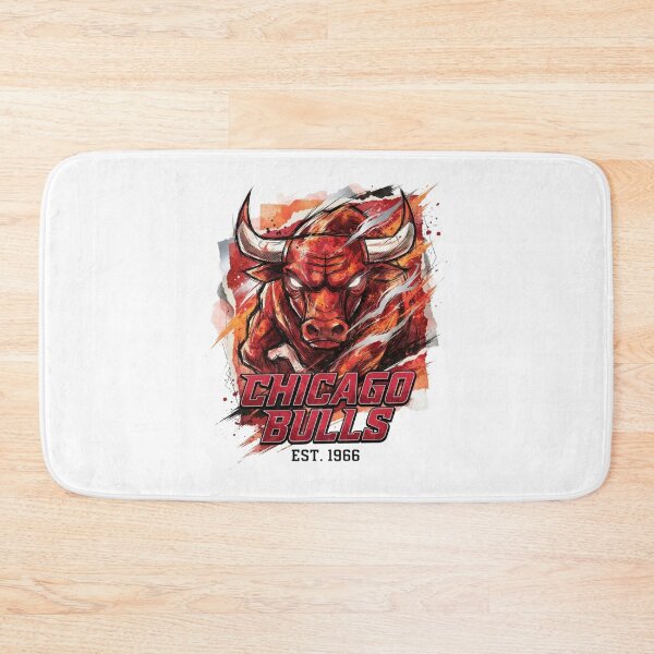 Item preview, Chicago Bulls Fierce Red Bull Basketball Art designed and sold by BlasiseDS.