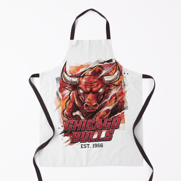 Item preview, Chicago Bulls Fierce Red Bull Basketball Art designed and sold by BlasiseDS.