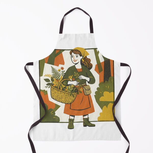 Item preview, Herbalist Forage Basket Print designed and sold by eduardoroa22.
