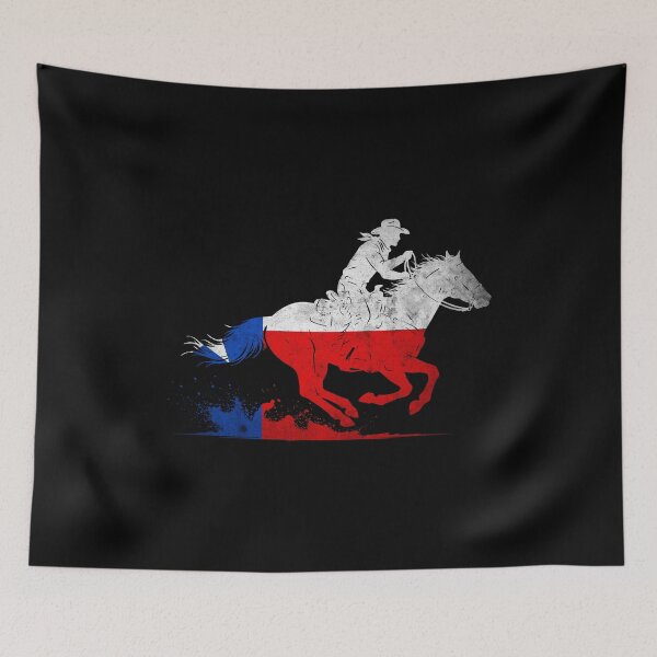 Item preview, Vintage Texas Cowboy Riding Horse Texas Flag Silhouette designed and sold by franktact.