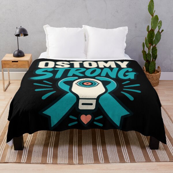 Item preview, Ostomy Strong Awareness Ribbon Design designed and sold by Uglyandcute.