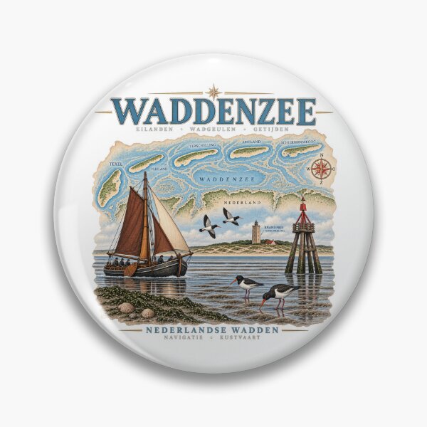 Item preview, Wadden Sea Islands & Navigation Heritage Art designed and sold by Larkfound Studio.