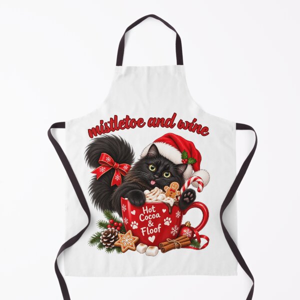 Item preview, Christmas Floof Hot Cocoa Cat designed and sold by lumar23.