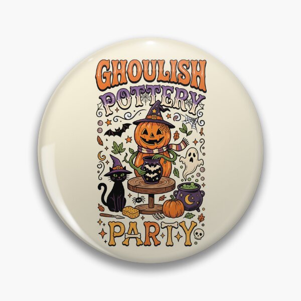 Artikelvorschau, Ghoulish pottery party - Halloween for potters entworfen und verkauft von ParadoxParadox.