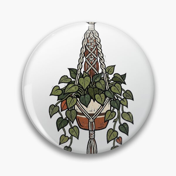 Item preview, Macrame Plant Hanger Woodcut designed and sold by eduardoroa22.