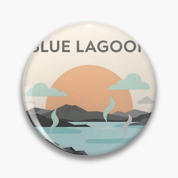 Item preview, Blue Lagoon Iceland Vintage Travel Poster - Minimalist Geothermal Spa Art Print designed and sold by DuckOddity.
