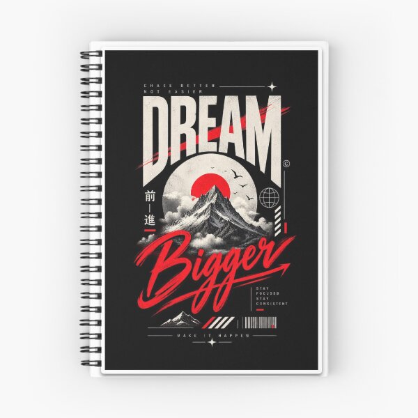 Item preview, Dream Bigger – Motivational Mountain Sticker designed and sold by shibu10imm.