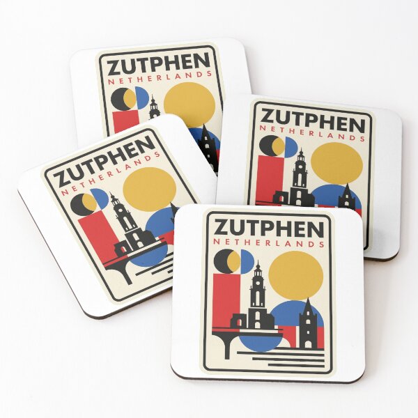 Item preview, Retro Zutphen Bauhaus Geometric Skyline designed and sold by k3rstman1.