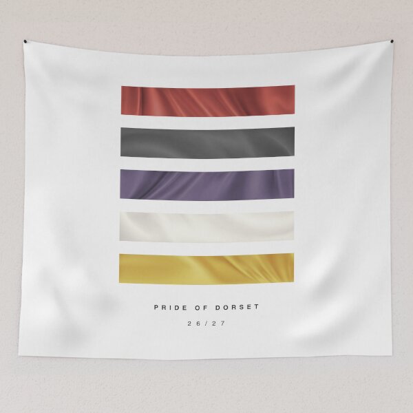 Item preview, ‘Pride of Dorset’ 26/27 Football Kit Hue Palette - Red & Black designed and sold by The Colourful Game.