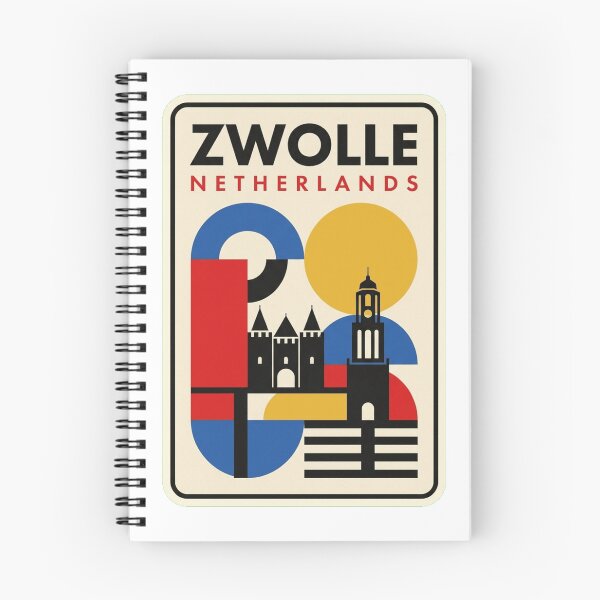 Item preview, Retro Zwolle Bauhaus Geometric Skyline designed and sold by k3rstman1.