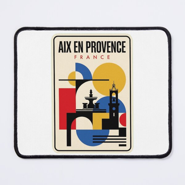 Item preview, Retro Aix En Provence Bauhaus Geometric Skyline designed and sold by k3rstman1.