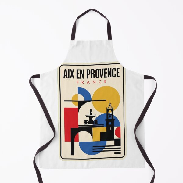 Item preview, Retro Aix En Provence Bauhaus Geometric Skyline designed and sold by k3rstman1.