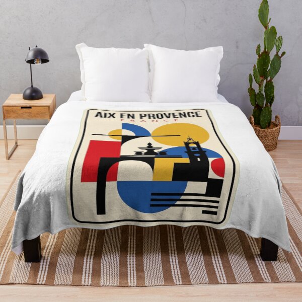 Item preview, Retro Aix En Provence Bauhaus Geometric Skyline designed and sold by k3rstman1.