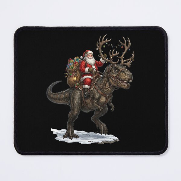 Item preview, Santa on a Tyrannosaurus designed and sold by ReneMM.