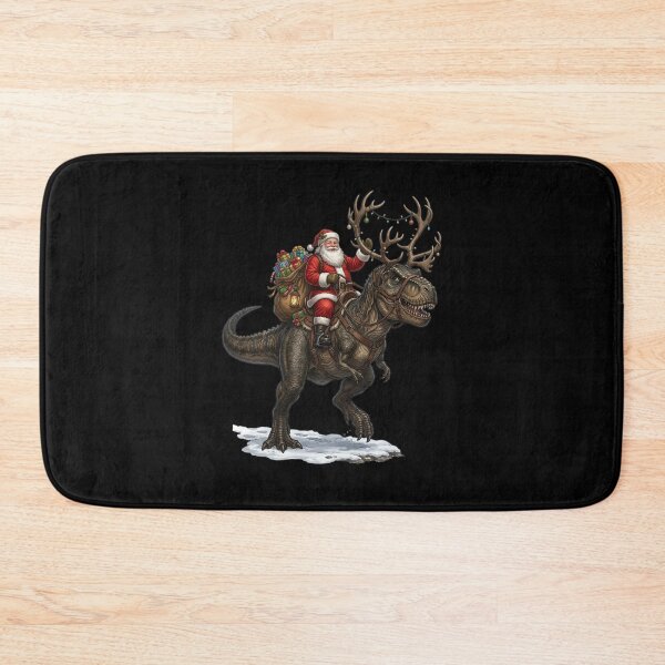 Item preview, Santa on a Tyrannosaurus designed and sold by ReneMM.