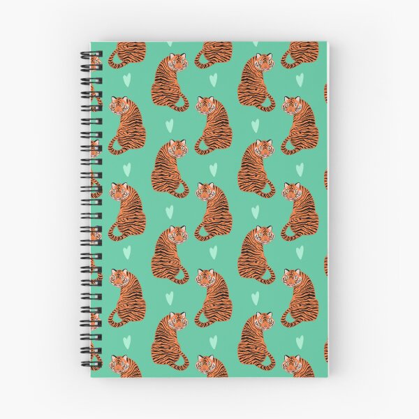 Item preview, Tiger Repeat Print on Green designed and sold by ClarissaDoodles.