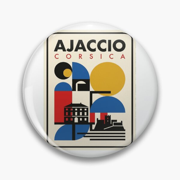 Item preview, Retro Ajaccio Bauhaus Geometric Skyline designed and sold by k3rstman1.
