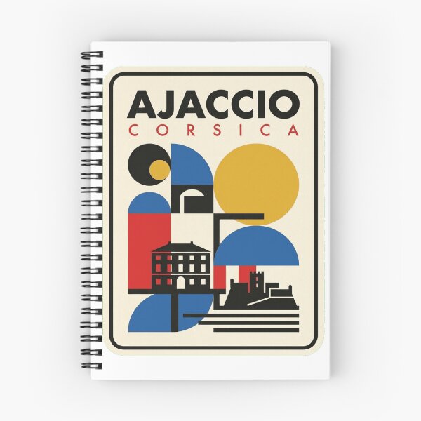 Item preview, Retro Ajaccio Bauhaus Geometric Skyline designed and sold by k3rstman1.