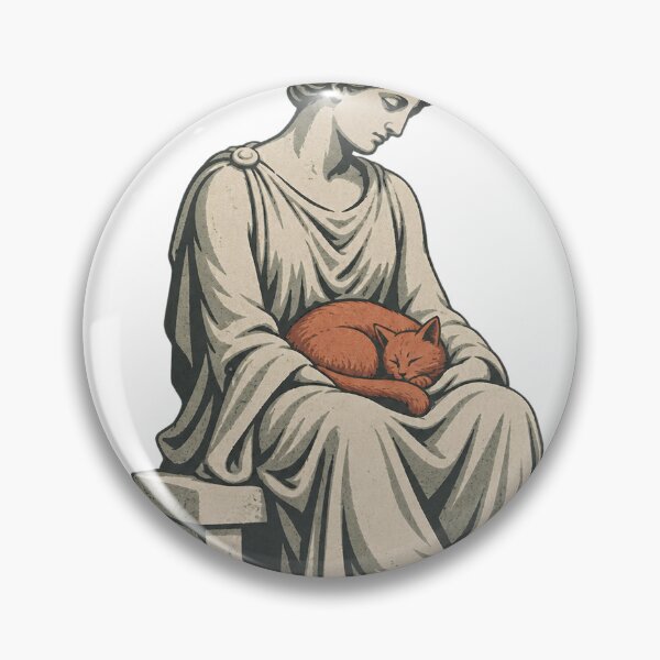 Item preview, Classical Stone Figure with Sleeping Cat designed and sold by Fawn Crafts.