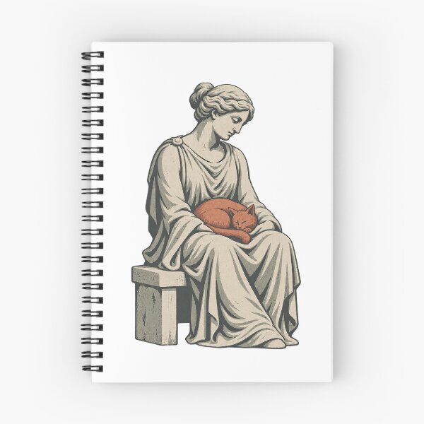 Item preview, Classical Stone Figure with Sleeping Cat designed and sold by Fawn Crafts.