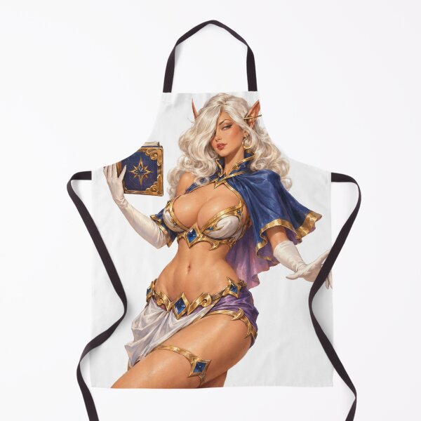 Item preview, Fantasy Elf Sorceress Spellbook Vintage 1940s Retro Pin Up Art designed and sold by Cosplayvintage.