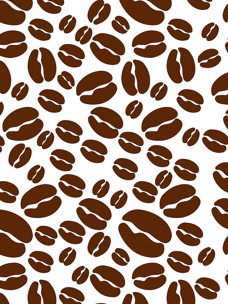 Thumbnail 3 of 3, Scarf, Coffee Beans Pattern designed and sold by MaximStudio.