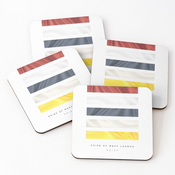 Item preview, ‘Pride of West London’ 26/27 Football Kit Hue Palette - Red & White designed and sold by The Colourful Game.