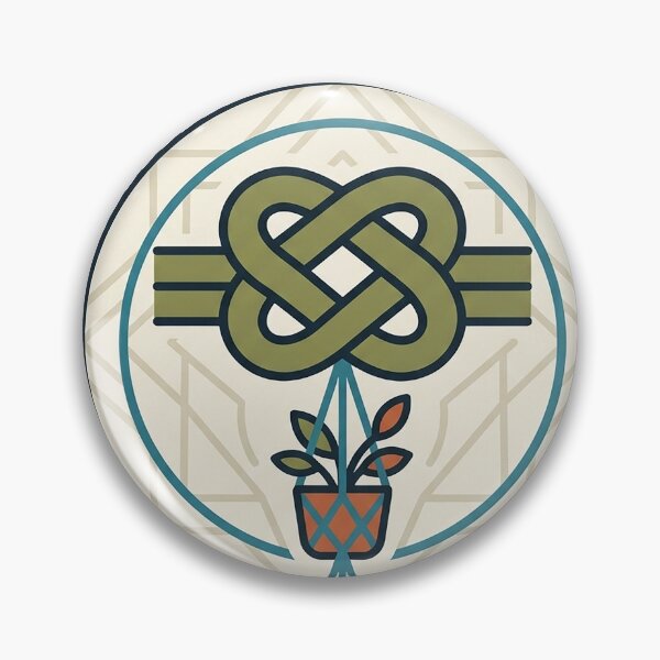 Item preview, Macrame Square Knot Badge designed and sold by eduardoroa22.