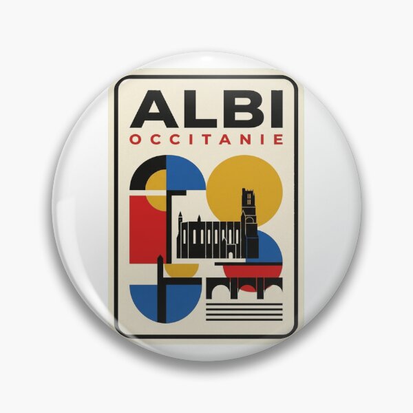 Item preview, Retro Albi Bauhaus Geometric Skyline designed and sold by k3rstman1.
