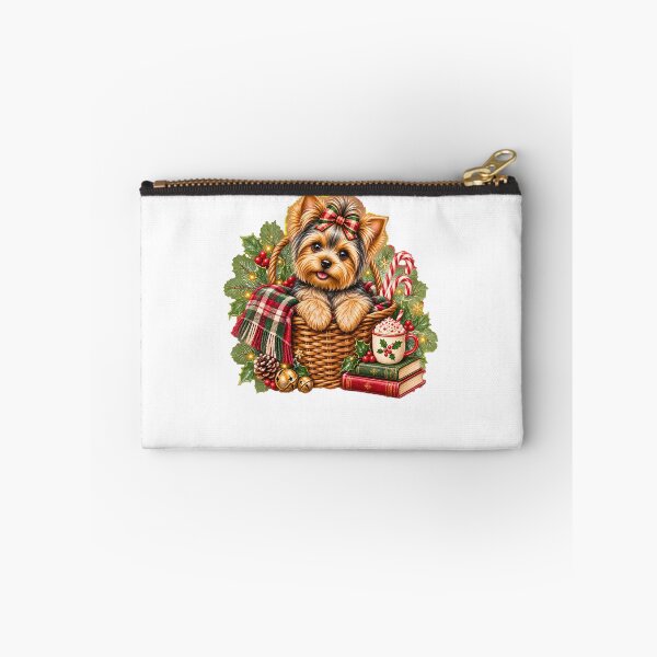 Item preview, Yorkshire Terrier Christmas Cozy Vintage Holiday Puppy designed and sold by DYAFLK.