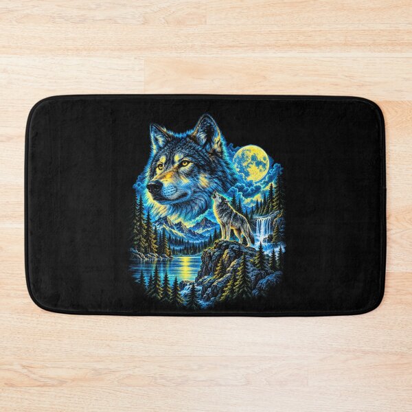 Item preview, Mystical Wolves Under a Neon Moon designed and sold by CasaMio.