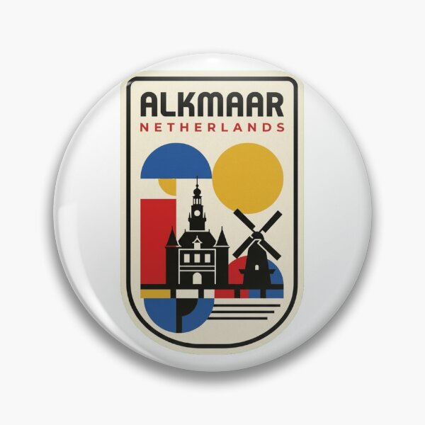 Item preview, Retro Alkmaar Bauhaus Geometric Skyline designed and sold by k3rstman1.