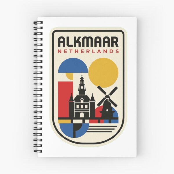 Item preview, Retro Alkmaar Bauhaus Geometric Skyline designed and sold by k3rstman1.