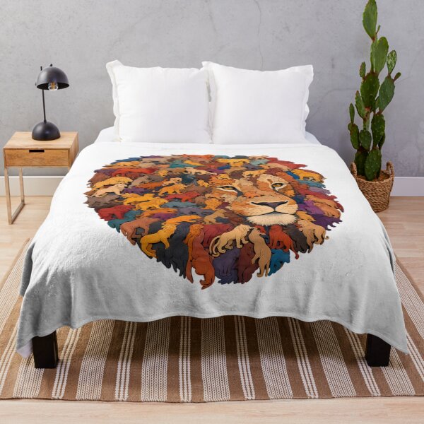 Item preview, Interlocking Wooden Lion Jigsaw Puzzle Art designed and sold by VisualVerseLab.
