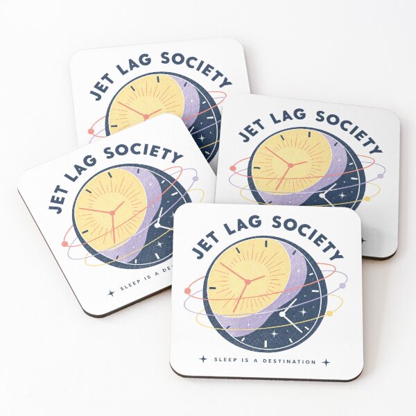 Item preview, Jet Lag Society – Retro Sun and Moon Travel Design designed and sold by StudioMomoAtlas.