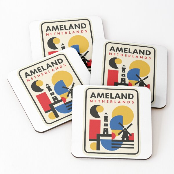 Item preview, Retro Ameland Bauhaus Geometric Skyline designed and sold by k3rstman1.