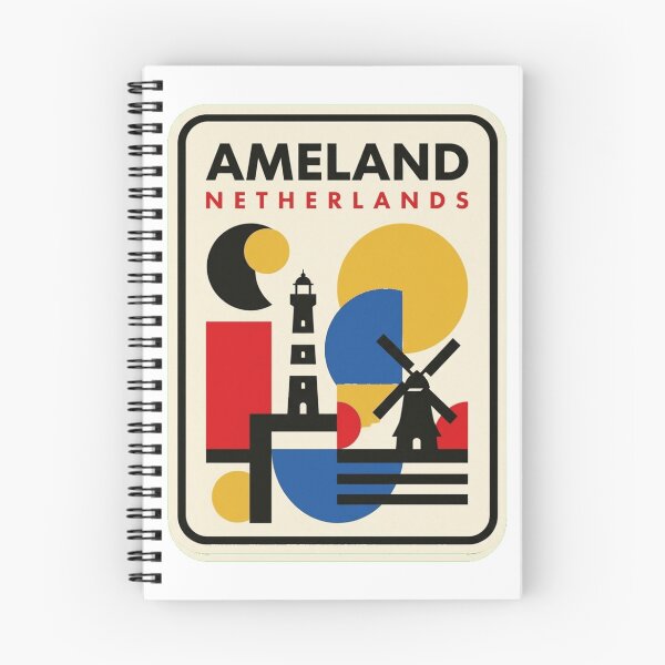 Item preview, Retro Ameland Bauhaus Geometric Skyline designed and sold by k3rstman1.