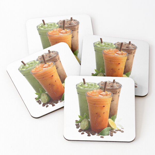 Item preview, Refreshing Iced Drinks Trio - Summer Cold Beverages Art designed and sold by ThePrintArt.