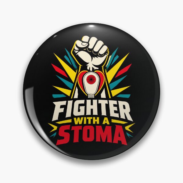 Item preview, Fighter With a Stoma Ostomy Warrior Art designed and sold by Uglyandcute.