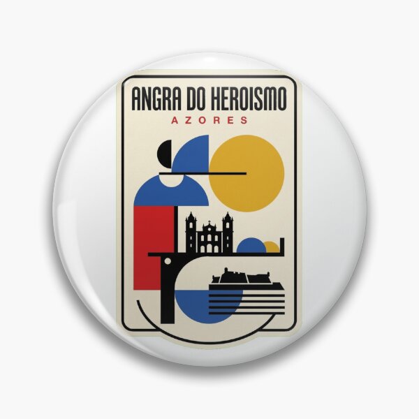 Item preview, Retro Angra Do Heroismo Bauhaus Geometric Skyline designed and sold by k3rstman1.