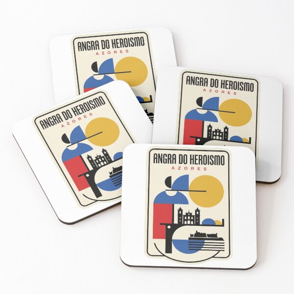 Item preview, Retro Angra Do Heroismo Bauhaus Geometric Skyline designed and sold by k3rstman1.