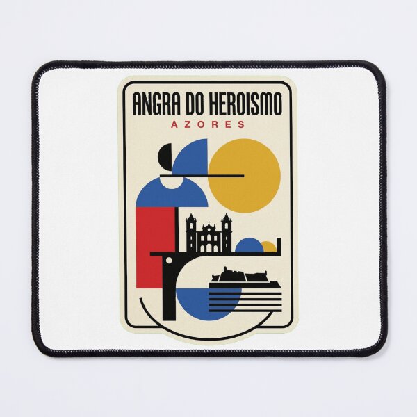 Item preview, Retro Angra Do Heroismo Bauhaus Geometric Skyline designed and sold by k3rstman1.