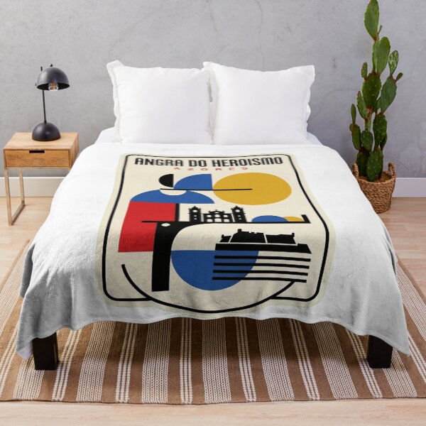 Item preview, Retro Angra Do Heroismo Bauhaus Geometric Skyline designed and sold by k3rstman1.