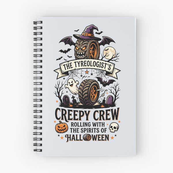 Item preview, The tyreologist's creepy crew- Rolling with the spirits of Halloween - Halloween for tyreologist designed and sold by ParadoxParadox.