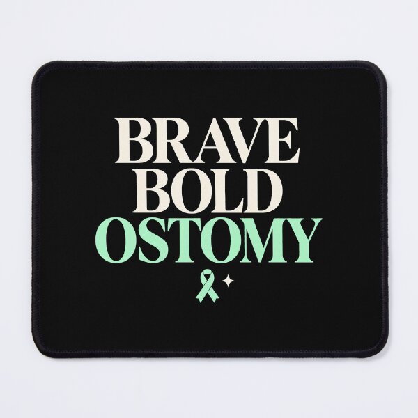 Item preview, Brave Bold Ostomy Minimal Awareness Design designed and sold by Uglyandcute.