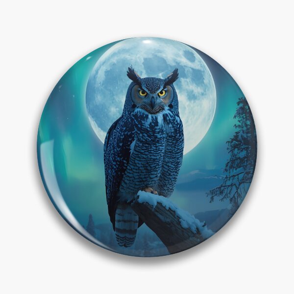 Item preview, A majestic great horned owl  designed and sold by Designfs.