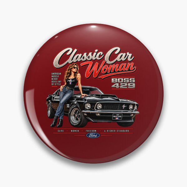 Item preview, Classic Car Woman Ford Mustang Boss 429 Muscle Car designed and sold by TZehrfeldPhotos.