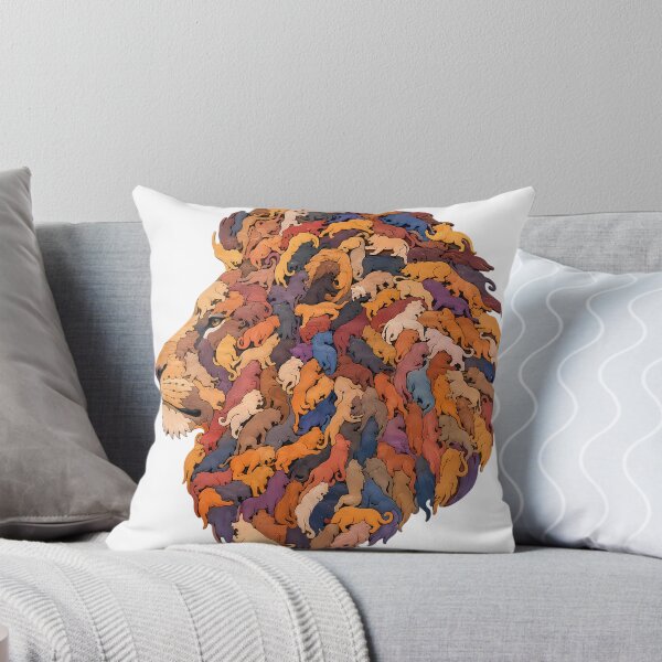 Item preview, Interlocking Wooden Lion Jigsaw Puzzle Art 1 designed and sold by VisualVerseLab.