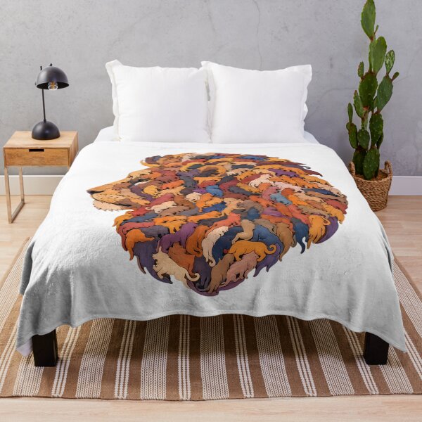 Item preview, Interlocking Wooden Lion Jigsaw Puzzle Art 1 designed and sold by VisualVerseLab.